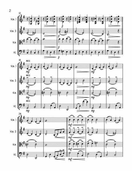 Love Me Tender String Quartet Page 2