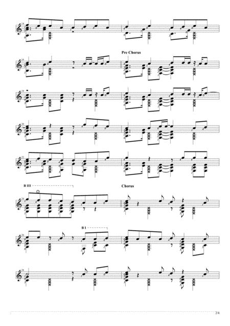 Love Yourself Solo Guitar Score Page 2