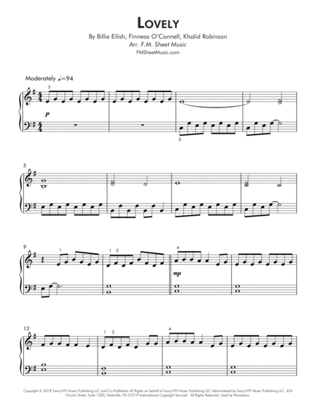 Lovely Easy Piano Page 2