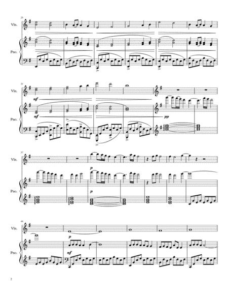 Lovely For Violin And Piano Page 2