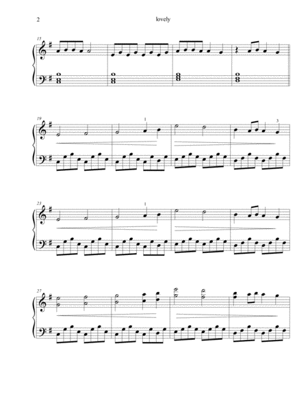 Lovely Intermediate Piano Page 2
