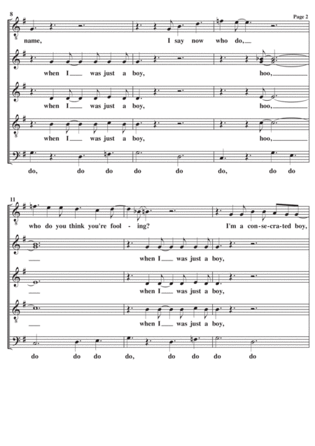 Loves Me Like A Rock A Cappella Page 2