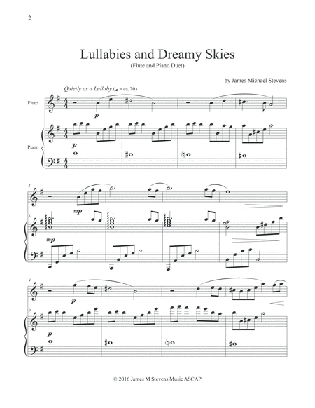 Lullabies And Dreamy Skies Flute Piano Page 2