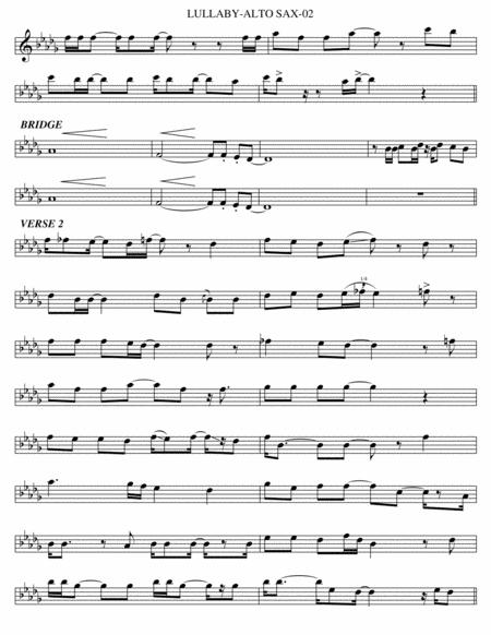 Lullaby Alto Sax Page 2