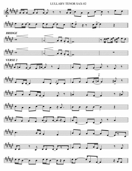 Lullaby Tenor Sax Page 2