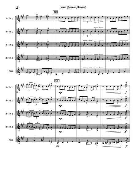 Lullabye Goodnight My Angel Swing For Trumpet Ensemble Page 2