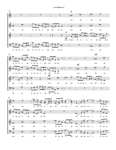 Lux Aeterna V 2000 2010 For Satb A Cappella Chorus Page 2
