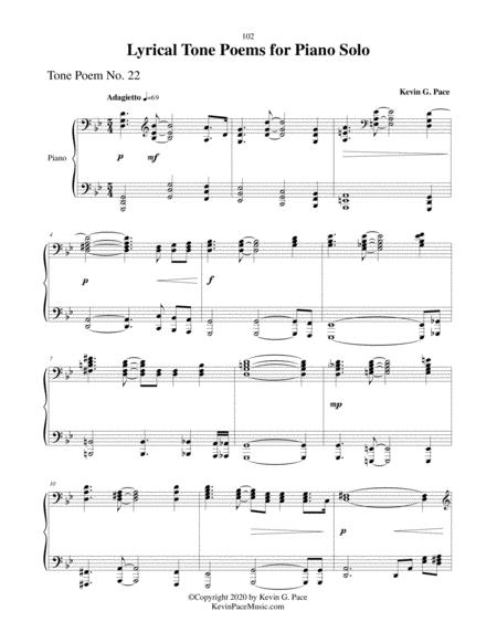 Lyrical Tone Poem No 22 In G Minor Piano Solo Page 2