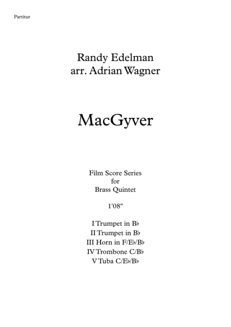 Macgyver Randy Edelman Brass Quintet Arr Adrian Wagner Page 2