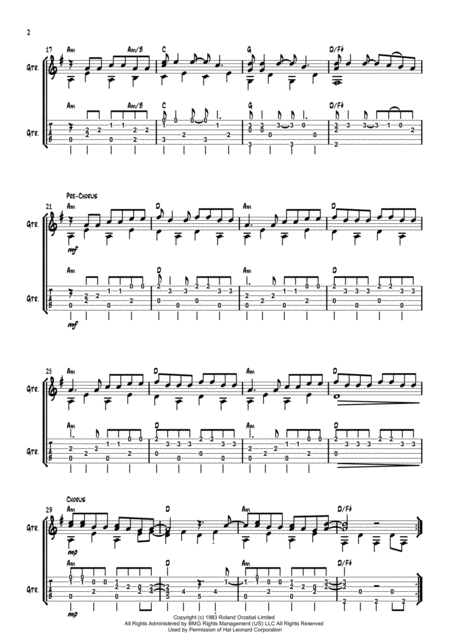 Mad World Solo Guitar Page 2