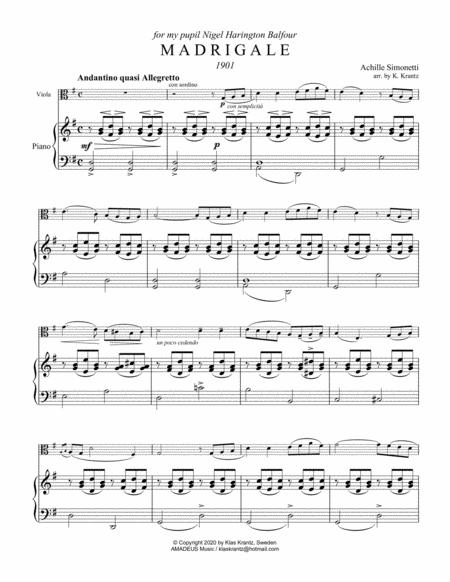 Madrigale For Viola And Piano Page 2