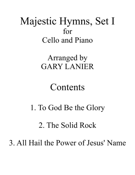 Majestic Hymns Set I Duets For Cello Piano Page 2