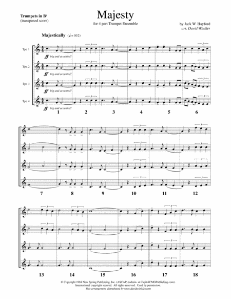 Majesty Trumpet Ensemble Page 2