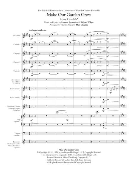 Make Our Garden Grow For Clarinet Choir Page 2