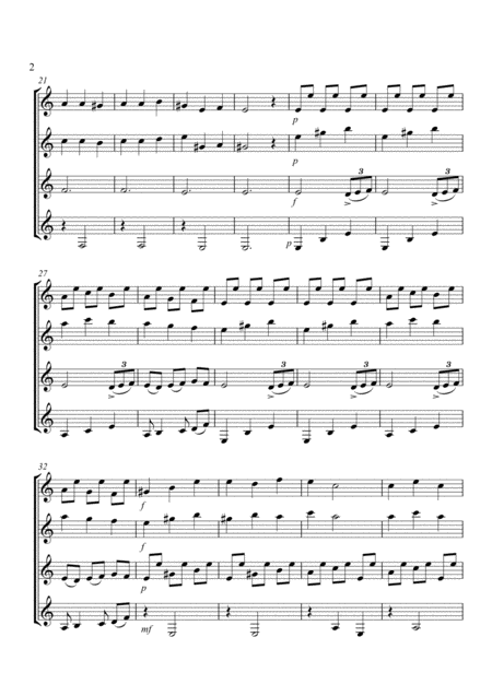 Malaguena Guitar Quartet Page 2