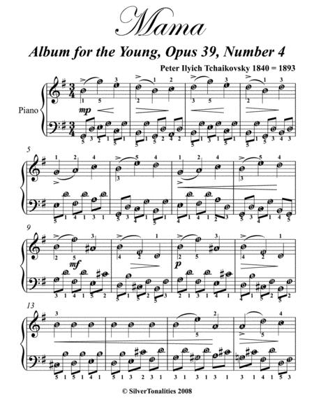 Mama Album For The Young Easy Piano Sheet Music Page 2