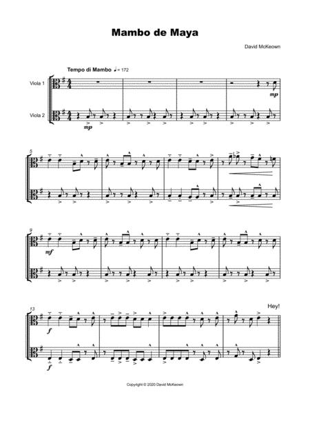 Mambo De Maya For Viola Duet Page 2