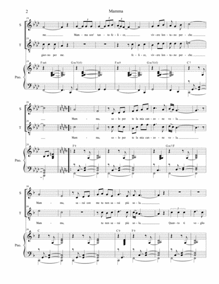 Mamma For 2 Part Choir Soprano And Tenor Page 2