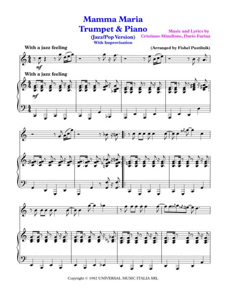 Mamma Maria With Improvisation For Trumpet And Piano Video Page 2