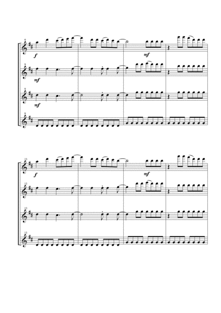 Mamma Mia By Abba For Flute Quartet Page 2