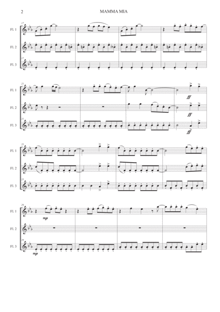 Mamma Mia Flute Trio Page 2