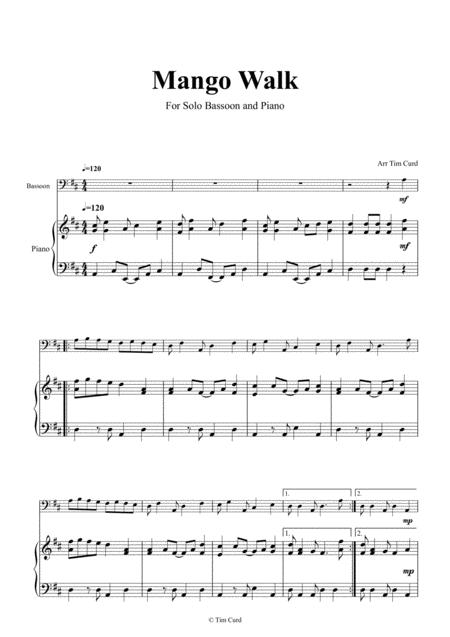 Mango Walk For Solo Bassoon And Piano Page 2