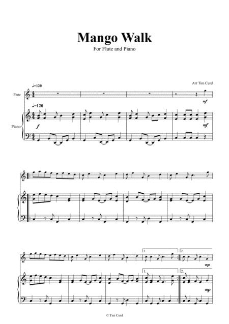 Mango Walk For Solo Flute And Piano Page 2