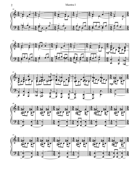 Mantra 1 For Piano Page 2