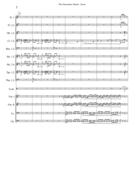 March From The Nutcracker For Full Orchestra Page 2