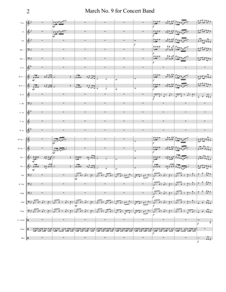 March No 9 For Concert Band Page 2