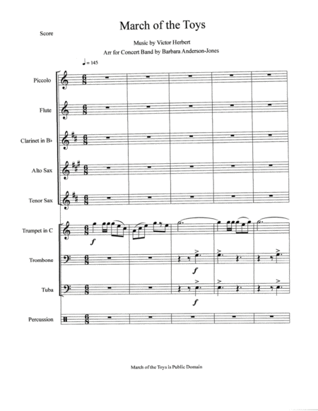 March Of The Toys Concert Band Score Only Page 2