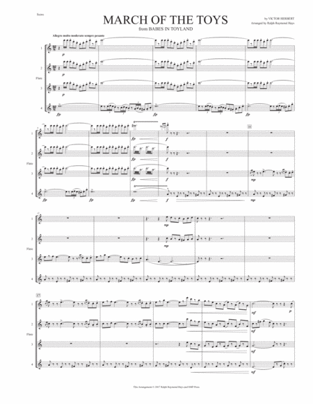 March Of The Toys For Flute Quartet Page 2