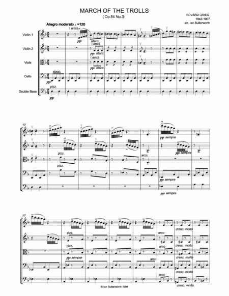 March Of The Trolls For String Orchestra Page 2