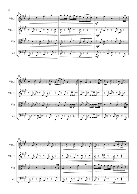 Marching Rondo String Quartet Page 2