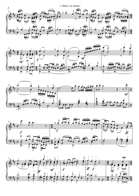 Marie For Shame For Piano 2 Hands Page 2
