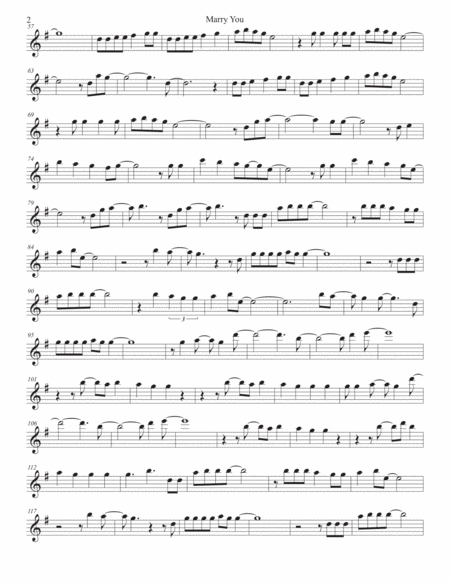 Marry You Oboe Page 2