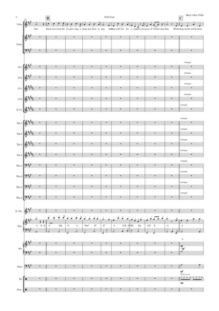 Mary Boy Child Vocal With Big Band Key Of A Bb Page 2