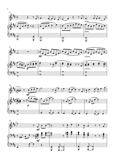 Mary Did You Know For Flute And Piano Page 2