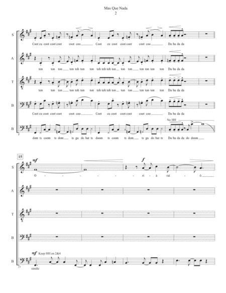 Mas Que Nada Satbb Acappella Page 2