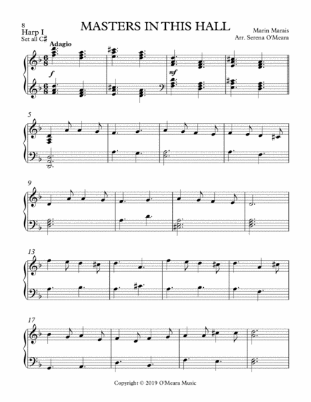 Masters In This Hall Harp I Page 2