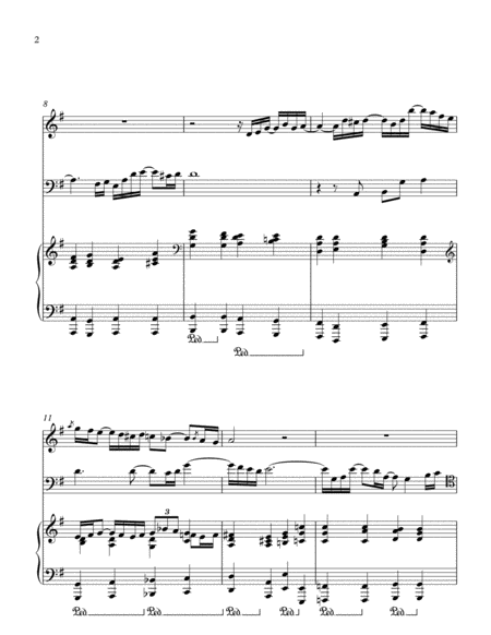 Meditation For Clarinet Cello And Piano Page 2