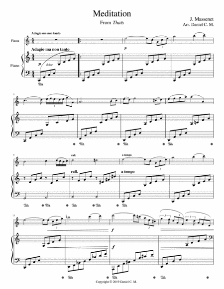 Meditation For Flute And Piano Simplified Page 2