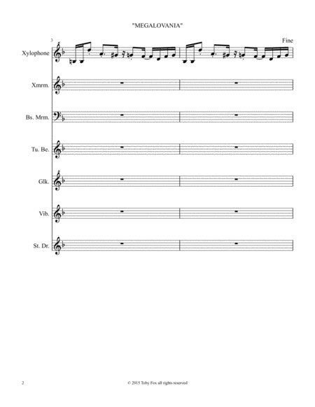 Megalovania For Percussion Page 2