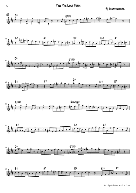 Melodic Jazz Improvisation Series Take The Last Train Bb Instruments Page 2