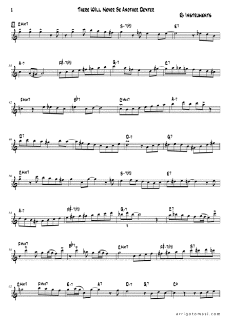 Melodic Jazz Improvisation Series There Will Never Be Another Dexter Eb Instruments Page 2