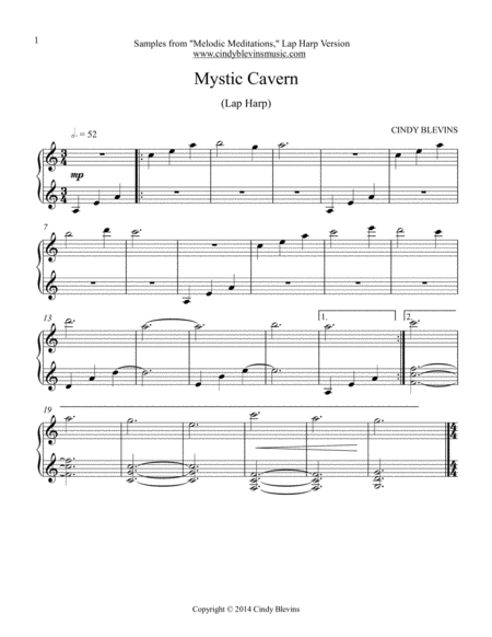 Melodic Meditations 10 Original Solos For Lap Harp Page 2
