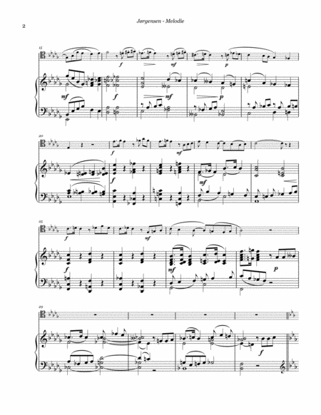 Melodie For Trombone And Piano Page 2