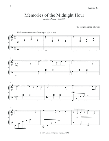 Memories Of The Midnight Hour Romantic Piano Page 2