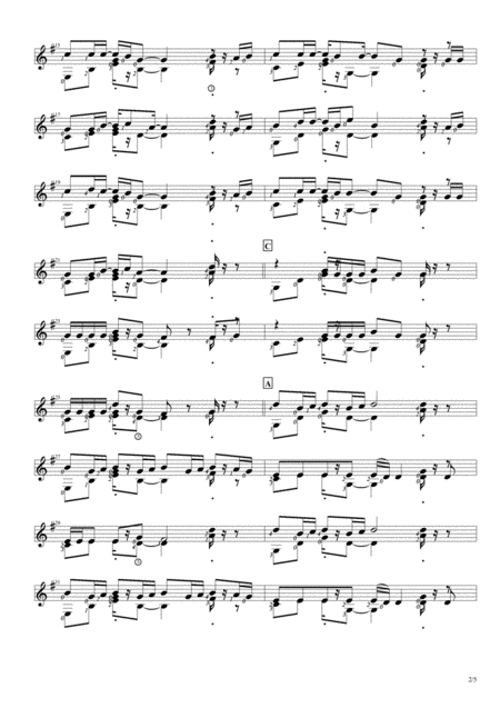 Memories Solo Guitar Score Page 2