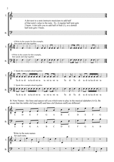 Mens Choir Sight Reading Book 1 Page 2